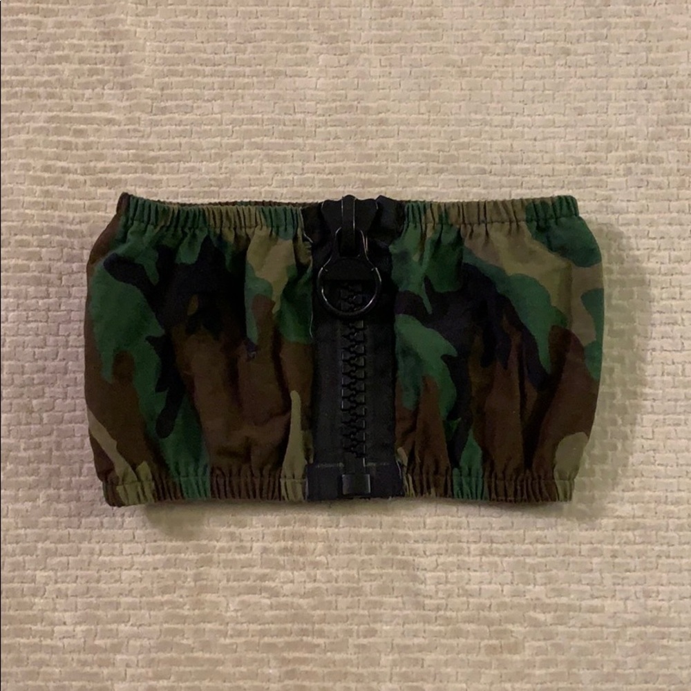Camo tube top